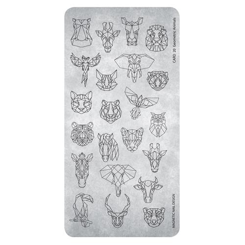 Stamp Plate 20 Geometric Animals