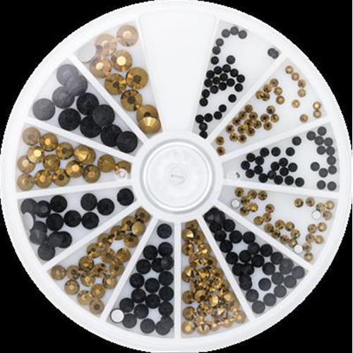 Strass Black e Gold 6 size 270 pz